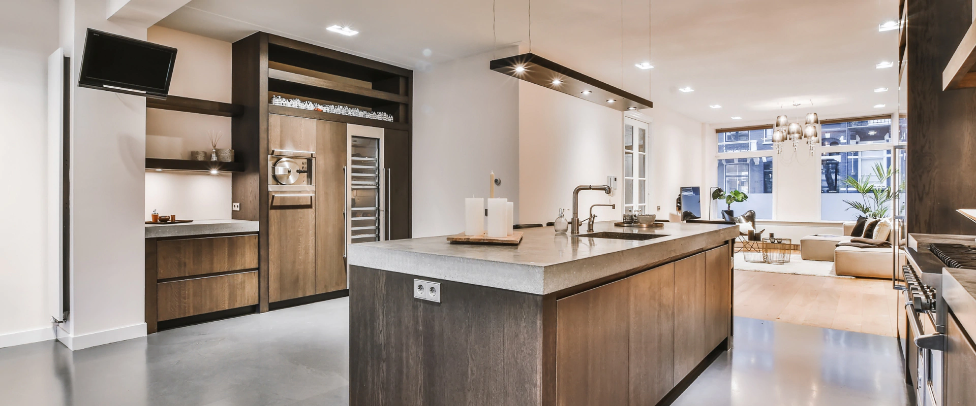 luxurious residential house kitchen interior painting service